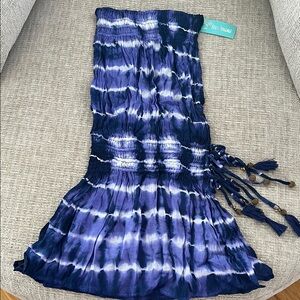Tie-Dye Beach Cover Up Strapless Dress by Tiare Hawaii